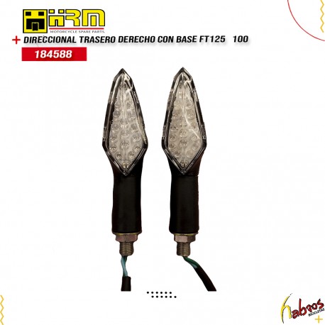 (184588) DIRECIONAL TRASERO, DERECHO CON BASE  FT125 100pz*