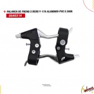 (054031A) PALANCA FRENO 3DEDO PVC/ALUMINIO Y-17A 100