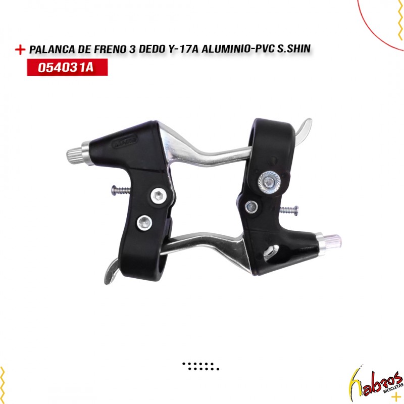 (054031A) PALANCA FRENO 3DEDO PVC/ALUMINIO Y-17A 100