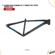 (020856) CUADRO MTB ALUMINIO 29-17 MOOVE SIN TIJERA NEGRO/ AZUL