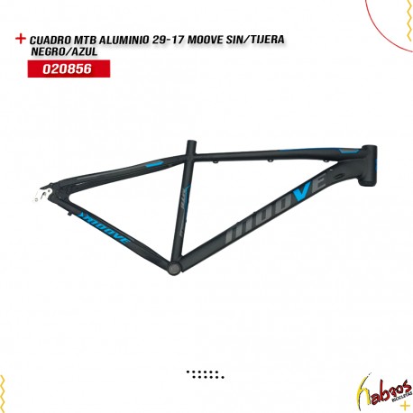 (020856) CUADRO MTB ALUMINIO 29-17 MOOVE SIN TIJERA NEGRO/ AZUL