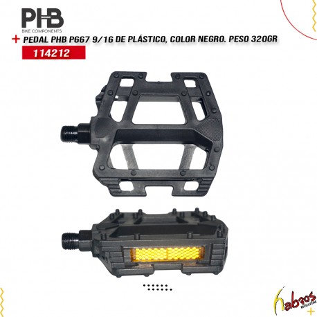 (114212) PEDAL 9/16 PHB MTB 671 NEGRO 50