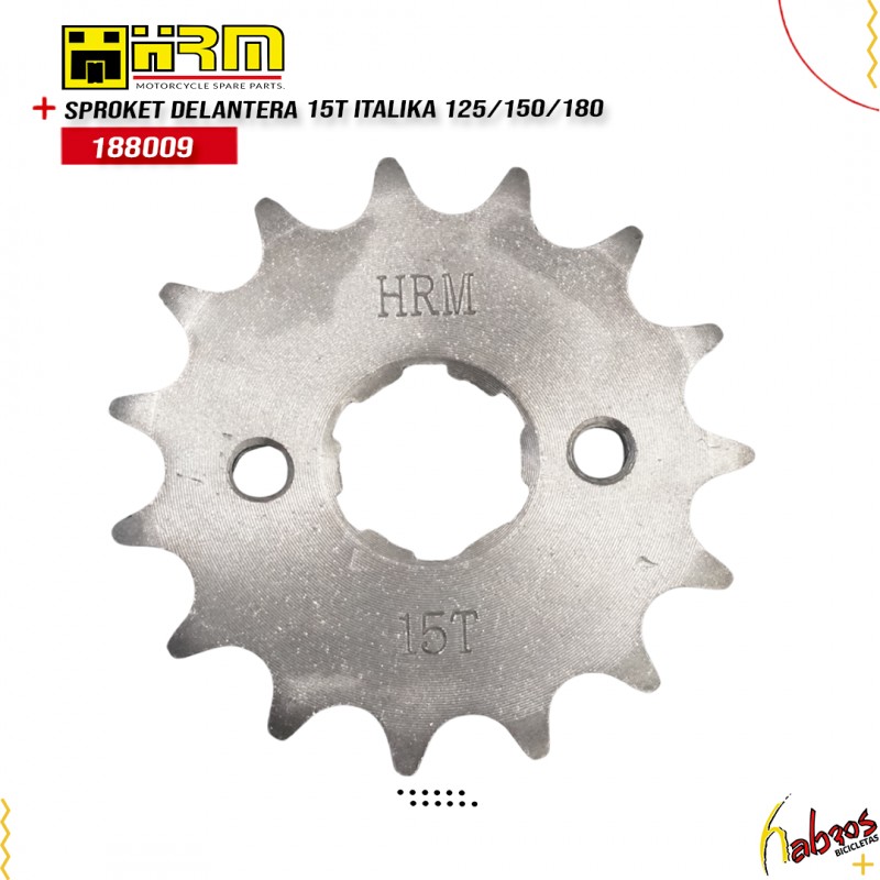(188009) SPROKET DELANTERO 15T ITALIKA 125/150/180