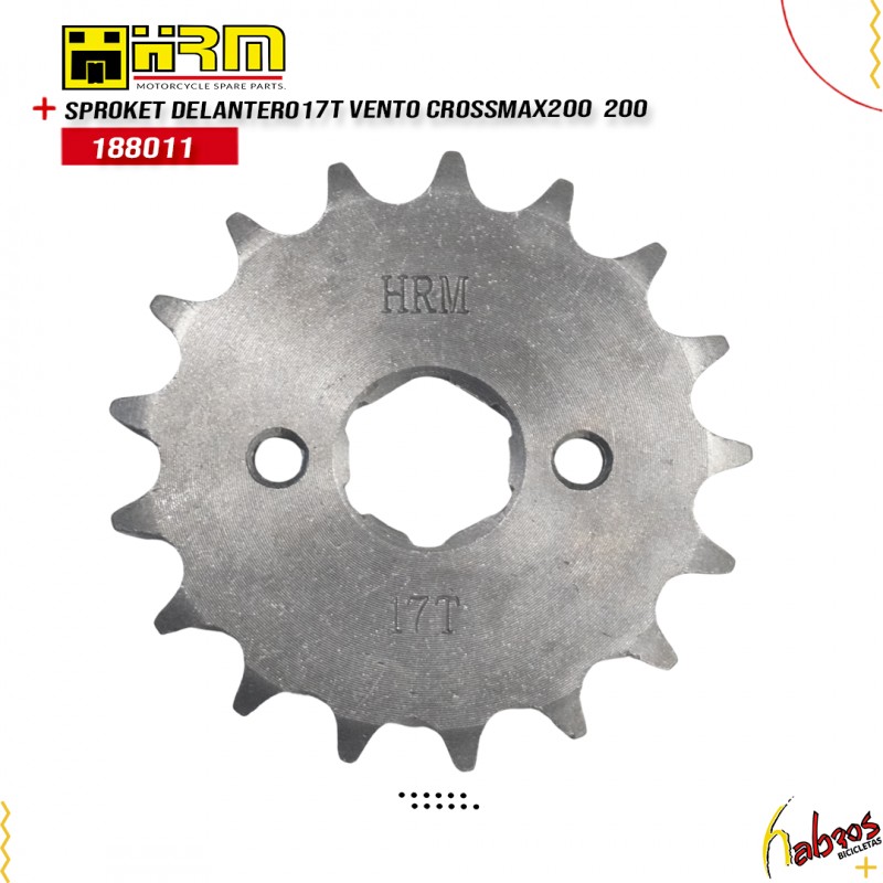 (188011) SPROKET DELANTERO 17T VENTO CROSSMAX200  200