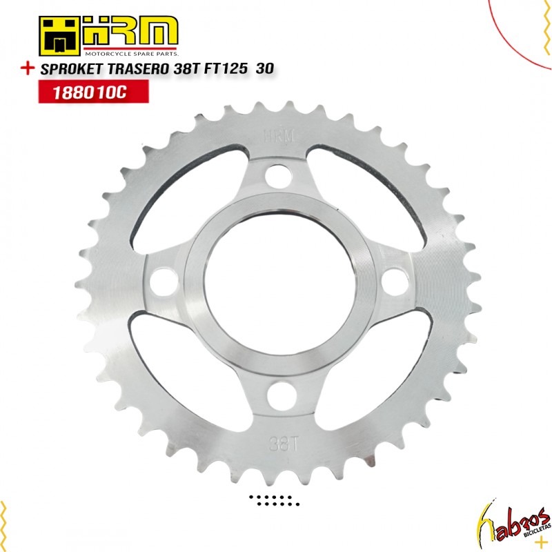 (188010C) SPROKET TRASERO 38T FT125                30