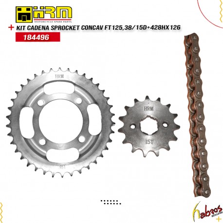 (184496) KIT CADENA/SPROCKET CONCFT125-38T)
