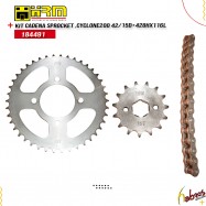 (184491) KIT CADENA/SPROCKET, CYCLONE200 42/15D+428HX116L