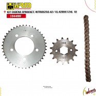 (184490)KIT CADENA/SPROCKET, NITROX250.42/15,428HX124L 10