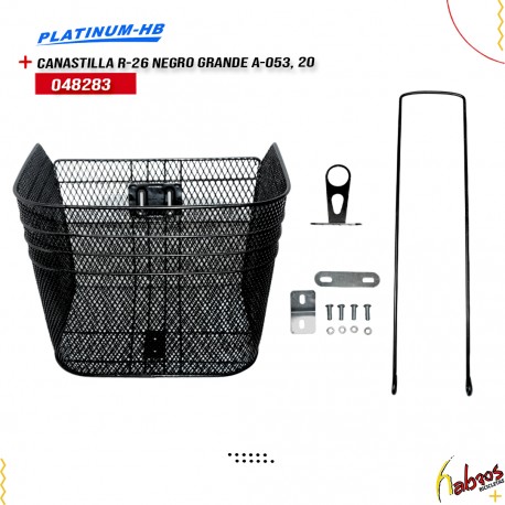 (048283) CANASTILLA R-26 NEGRO GRANDE A-053