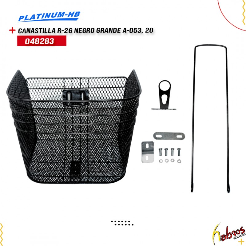 (048283) CANASTILLA R-26 NEGRO GRANDE A-053