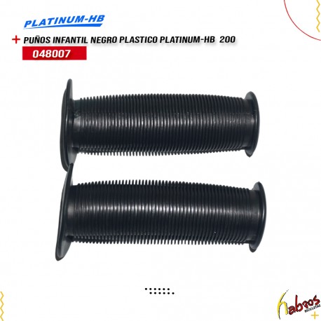 (048007) PUÑOS INFANTIL NEGRO PLASTICO PLATINUM-HB  200