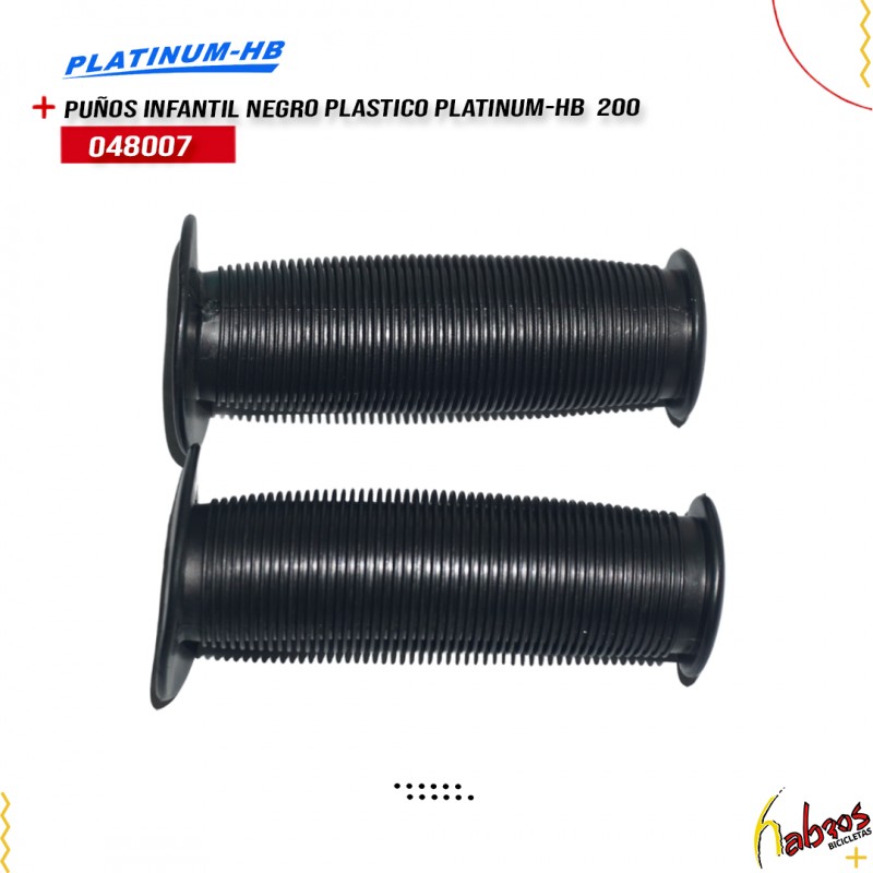 (048007) PUÑOS INFANTIL NEGRO PLASTICO PLAT-HB  200