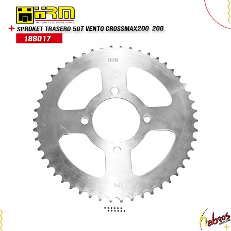 (188017)SPROKET TRASERO 50T VENTO CROSSMAX200  200