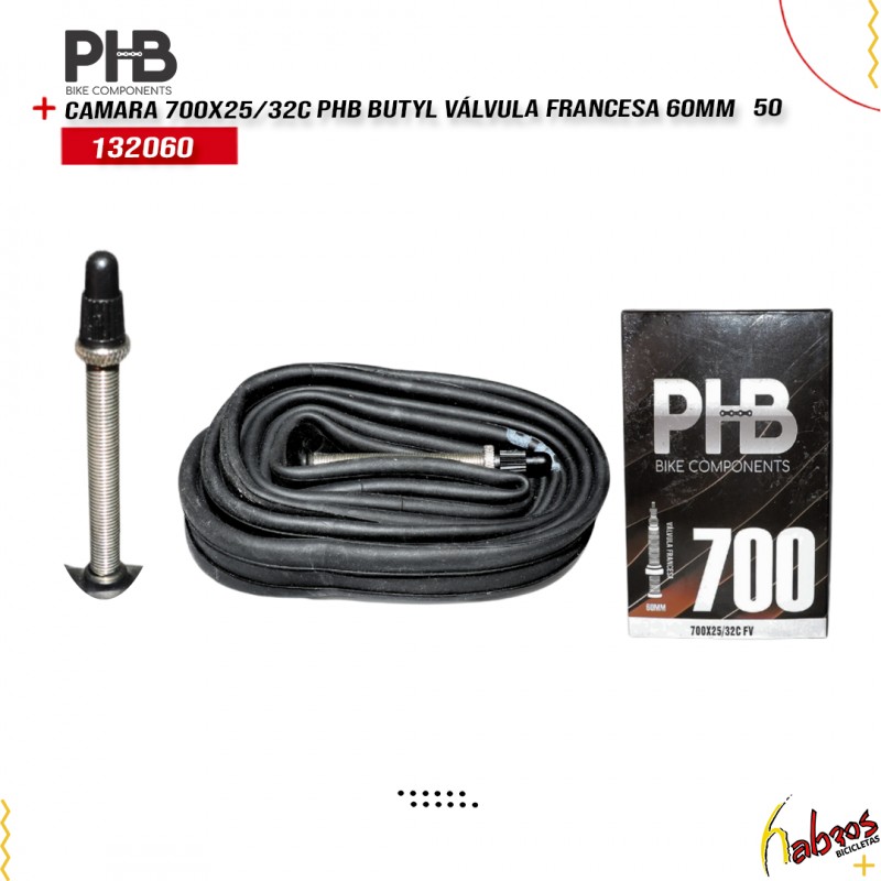 (132060)CAMARA 700X25/32C PHB BUTYL VF 60MM   50