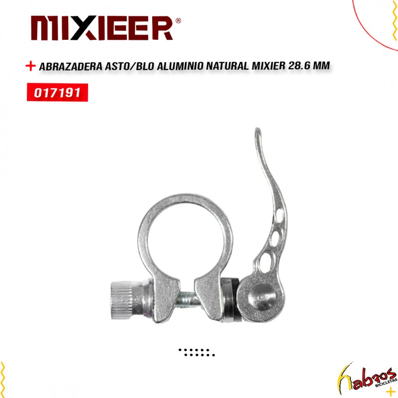 (017191)ABRAZADERA ASTO/BLO MIXIER ALUMINIO NATURAL 28.6MM