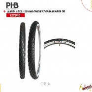 (122040)  LLANTA R-26X2.125 PHB CARA BLANCO 50