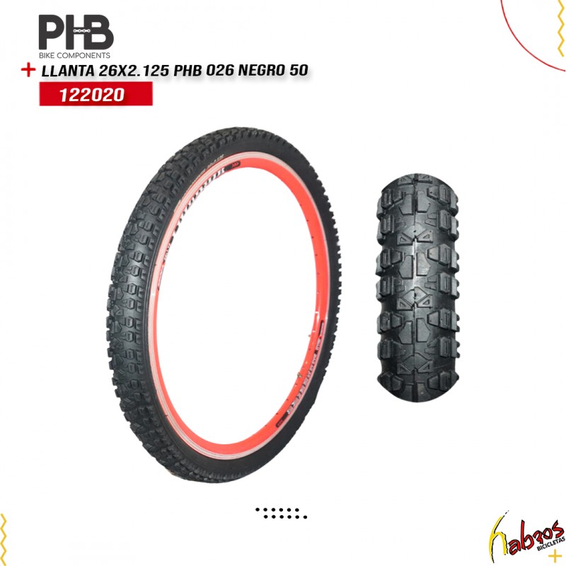 (122020)LLANTA 26X2.125 PHB 026 NEGRO 50