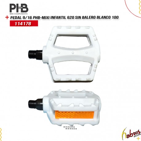 (114178) PEDAL INFANTIL MIXIEER 620 SIN BALALERO 9/16 BLANCO