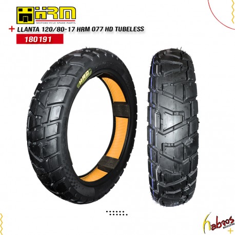 (180191)LLANTA 120/80-17 HRM 077 HD TUBELESS