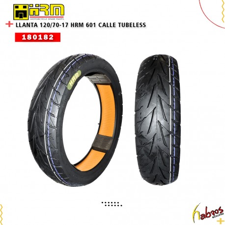 (180182)LLANTA 120/70-17 HRM 601 CALLE TUBELESS