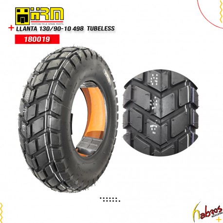 (180019)LLANTA 130/90-10 HRM 498 TUBELESS