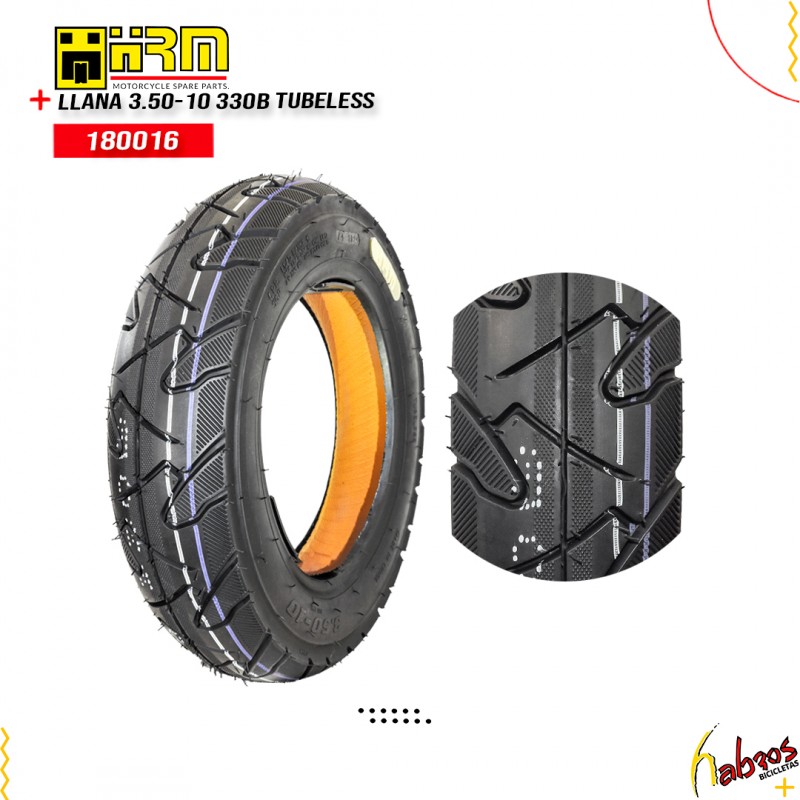 (180016)LLANTA 3.50-10 HRM 330B TUBELESS