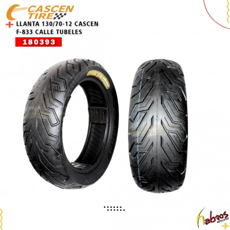 (180393) LLANTA 130/70-12 CASCEN F-833 CALLE TUBL