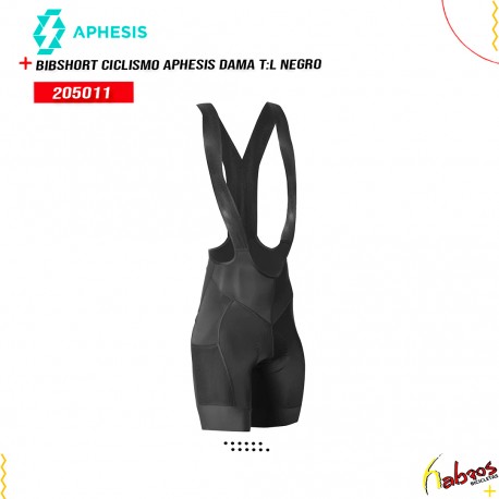 (205011) BIBSHORT CICLISMO APHESIS DAMA T:L NEGRO