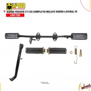 (189700) BARRA POSA PIE F-125 COMPLETA INCLURE BARRA LATERAL