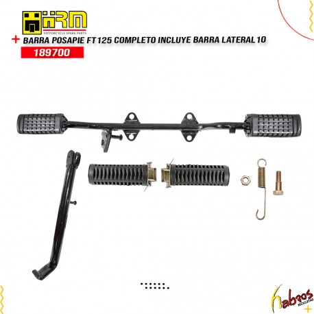 (189700) BARRA POSA PIE F-125 COMPLETA INCLURE BARRA LATERAL