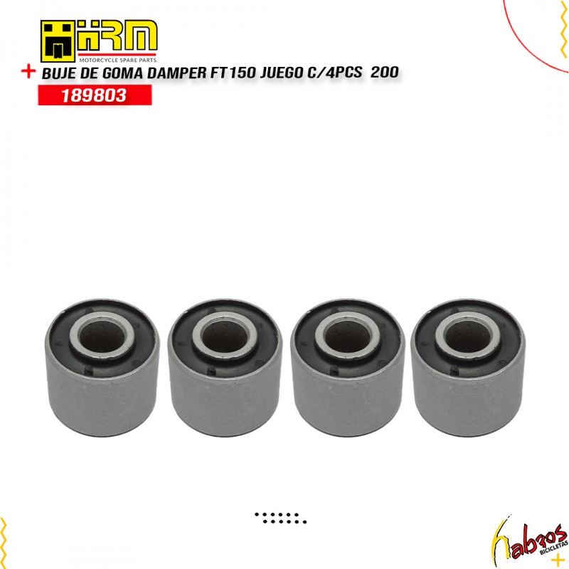 (189803) BUJE DE GOMA DAMPER FT150 JUEGO DE 4PZ