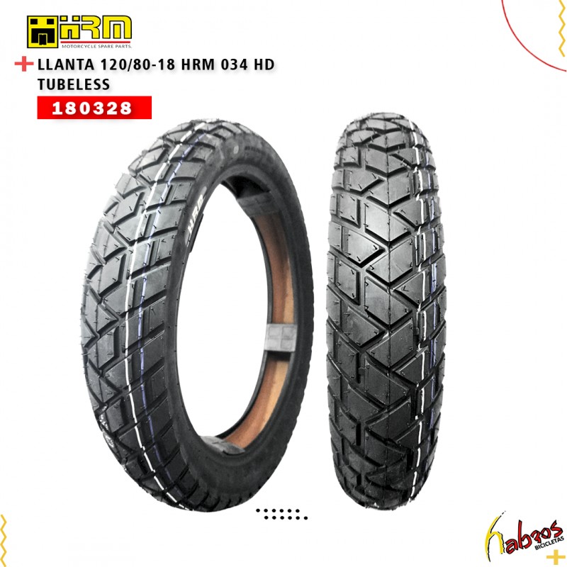 (180328) LLANTA 120/80-18 HRM 034 HD TUBELESS