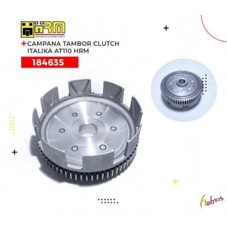 (184635) CAMPANA TAMBOR CLUTCH ITALIKA AT110 HRM