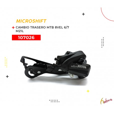 (107026) Cambio Trasero MicroSHIFT RD-M21L 2/3x6/7VEL.
