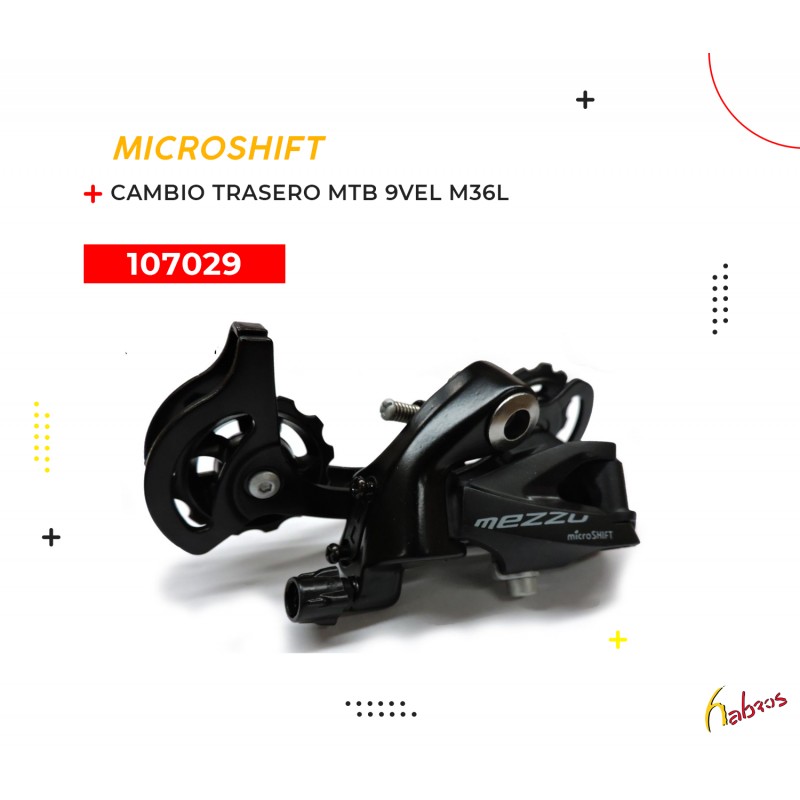 (107029) Cambio Trasero MicroSHIFT RD-M36L 2/3x8/9 VEL.