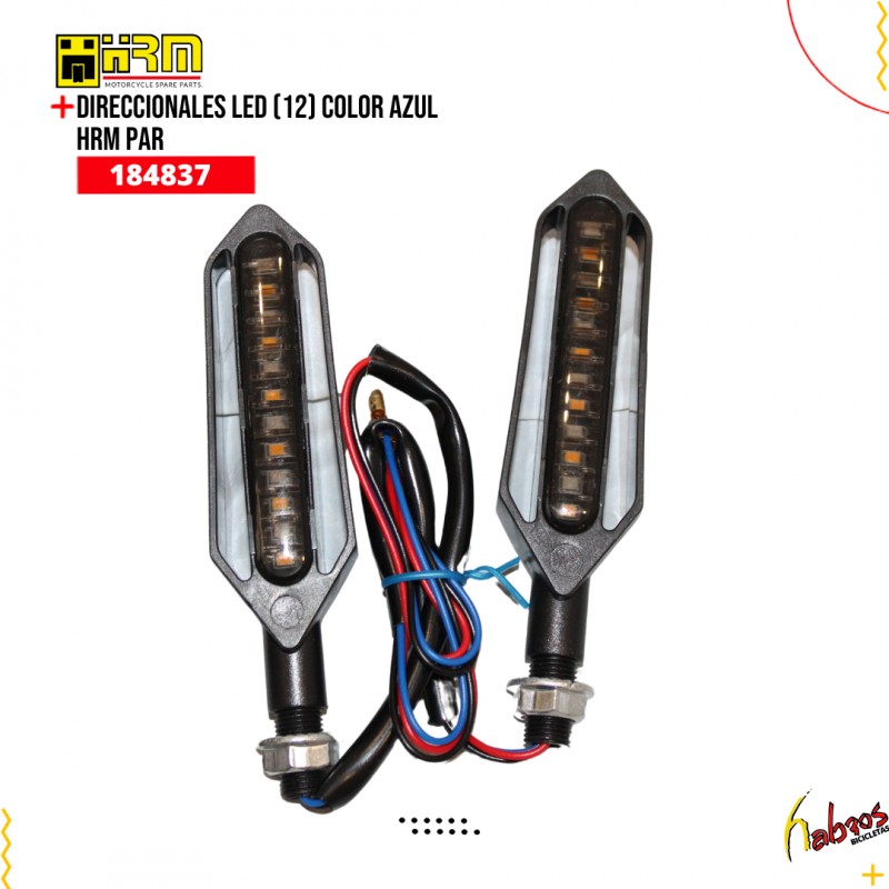(184837) DIRECCIONALES LED(12) COLOR AZUL HRM PAR