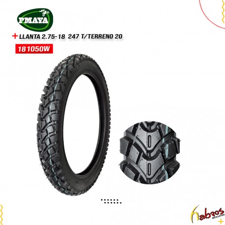 (181050W) LLANTA 2.75-18 P-MAYA 247 TODO TERRENO