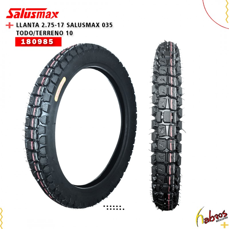(180985) LLANTA 2.75-17TT 034 SALUSMAX TODOTERR10