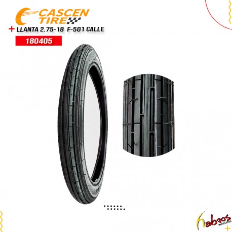 (180405) LLANTA 2.75-18 CASCEN F-501 CALLE 10