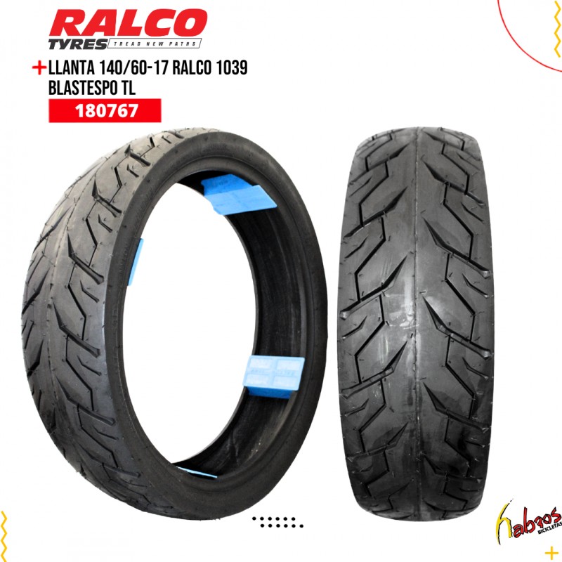 (180767) LLANTA 140/60-17 RALCO 1039 TUBELES CALLE