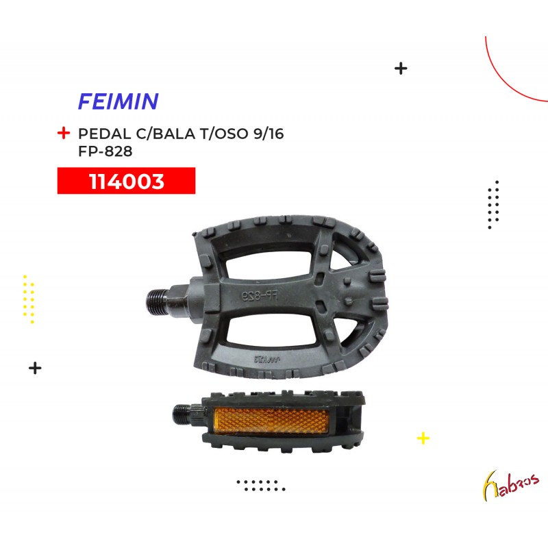 (114003) PEDAL FEIMIN TRAMPA DE OSO MTB FP-829 9/16 C/BALA