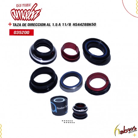 (035200) TAZA DE DIRECCION ALUMINIO 1.5 a 1 1/8 AMOEBA MODELO HS4428BK5