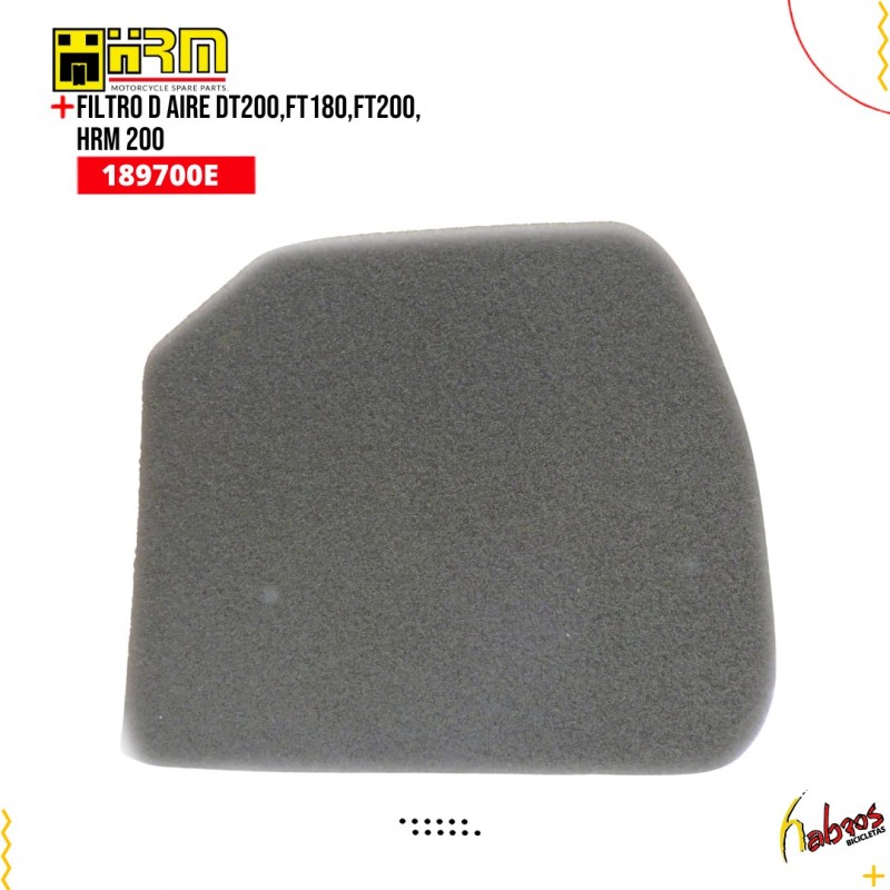 (189700E) FILTRO D AIRE DT200,FT180,FT200, HRM 200