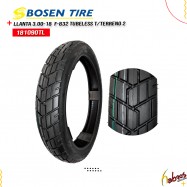 (181090TL) LLANTA 3.00-18 BOSEN F-832 TUBELE T/TER2