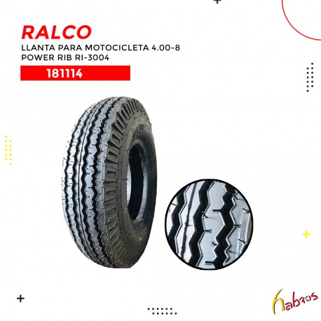 (181114) LLANTA C/CAM 4.00-8 RALCO 3004 MILER
