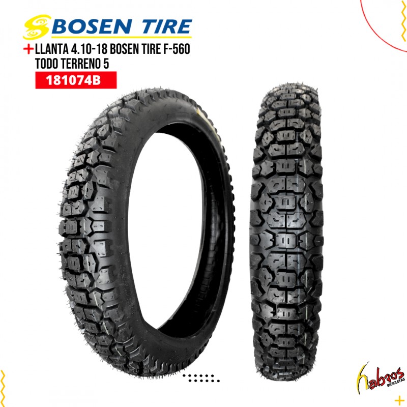 (181074B) LLANTA 4.10-18 BOSEN F-560 T/TERR 5
