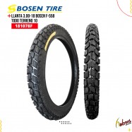 (181078F) LLANTA 3.00-18 BOSEN F-558 TODO TERRENO 10