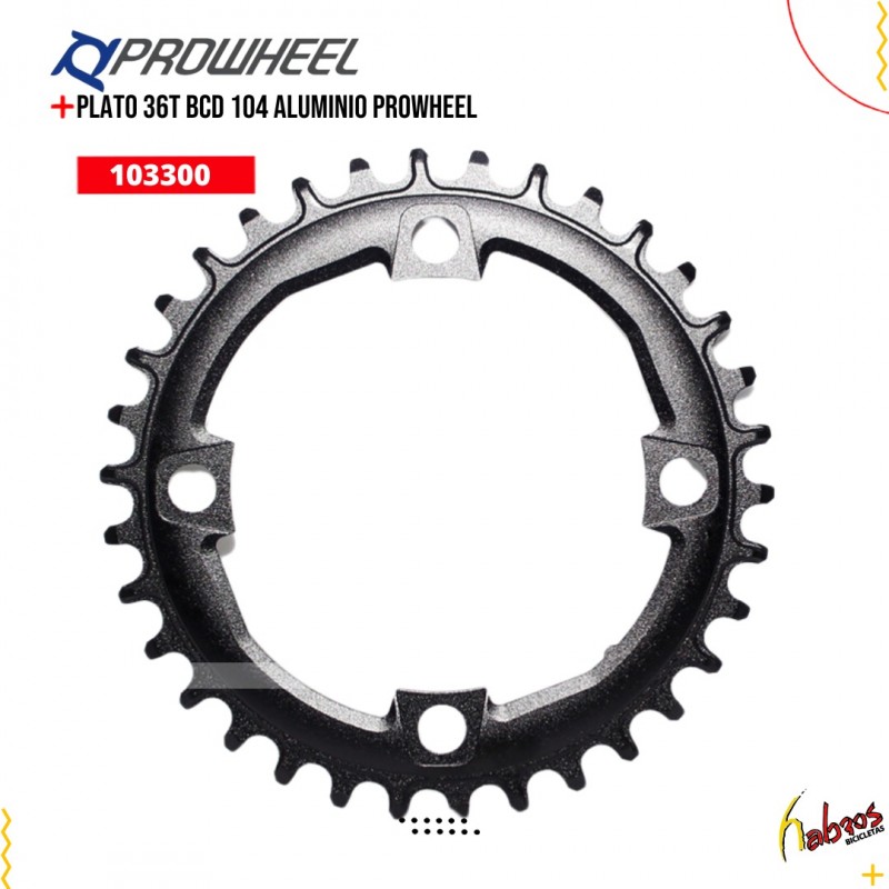 (103300) PLATO 36T BCD 104 ALUMINIO PROWHEEL