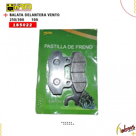 (185022) BALATA DE DISCO DELANTERA VENTO 250/300 HRM 100