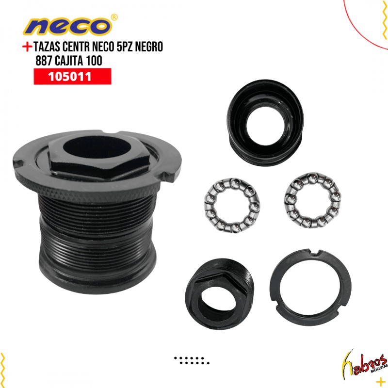 (105011) TAZAS DE CENTRO NECO 5PZ NEG 887 CAJITA 100